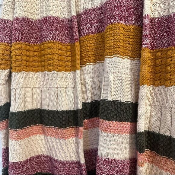 Soft Surroundings Striped Colorblock Cardigan Size Small - Picture 7 of 9